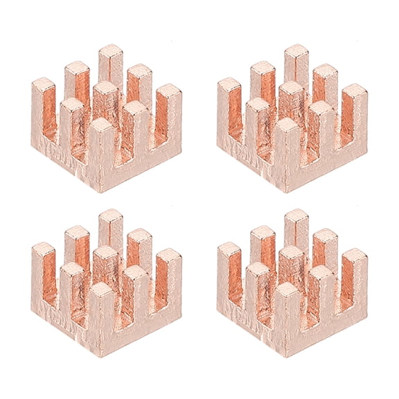 Uxcell Copper Heatsink, Heat Sink Cooler Radiator for Raspberry Pi Chip CPU Power Transistor FET IC Power Amplifier 7x7x5mm