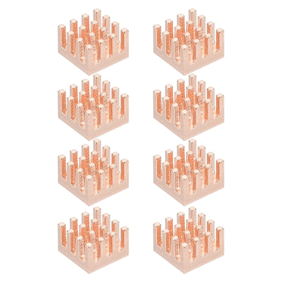 Uxcell Copper Heatsink Heat Sink Cooler Radiator for Raspberry Pi Chip CPU Power Transistor FET IC Power Amplifier 9x9x6mm