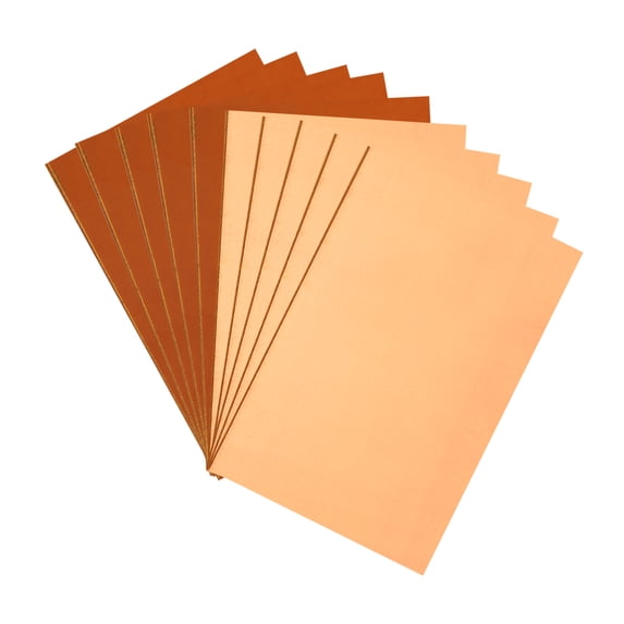 Uxcell Copper PCB Board, 10Pcs Single Sided Copper Clad Circuit Board Laminate Blank PCB Copper Pads 18x12cm, 1.6MM