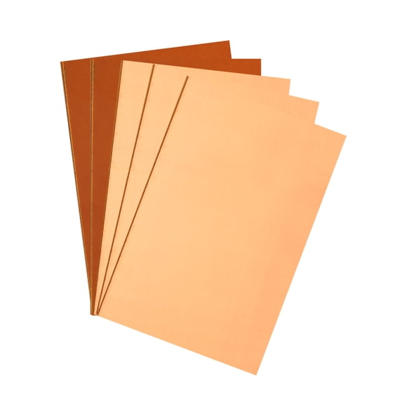 Uxcell Copper PCB Board, 5Pcs Single Sided Copper Clad Circuit Board Laminate Blank PCB Copper Pads 18x12cm, 1.6MM