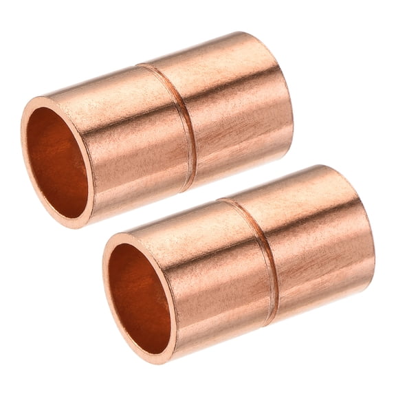Uxcell Copper Pipe Straight Connecting Adapter for Plumbing 8mm