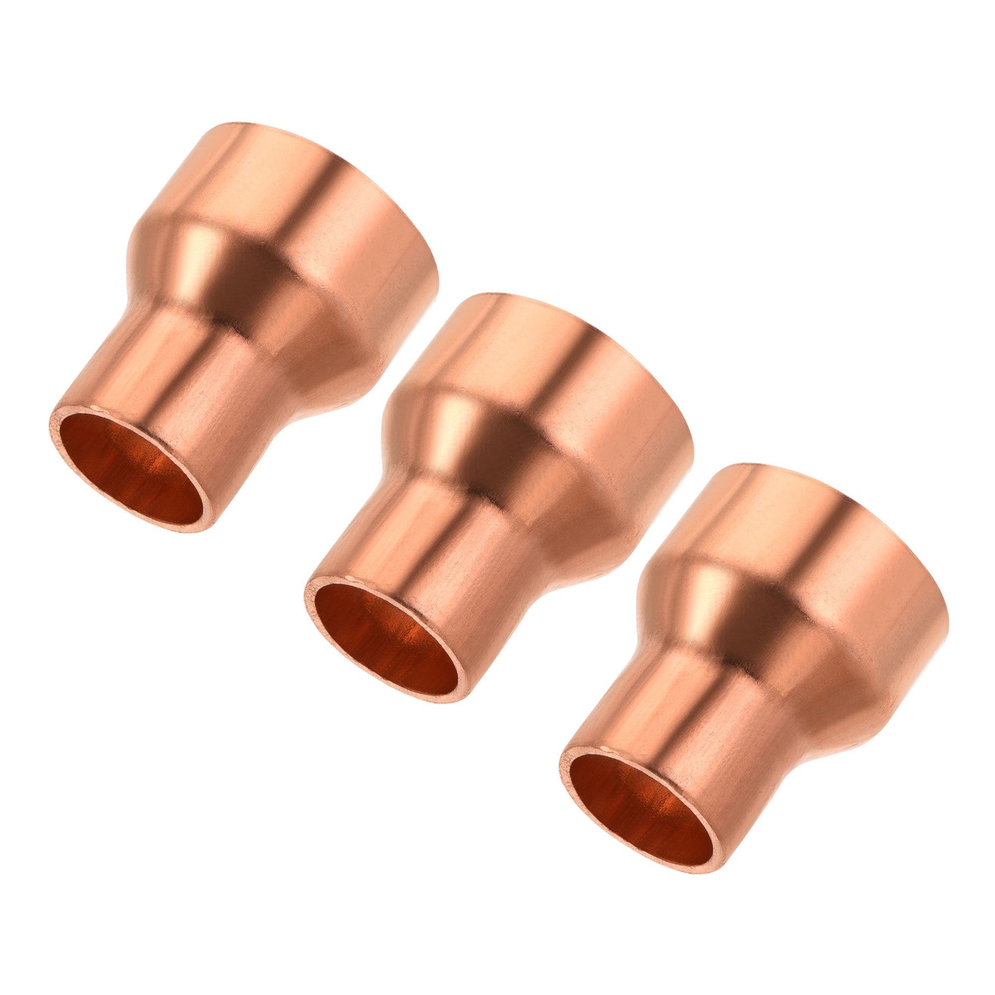 Uxcell Copper Reducing Coupling Fitting with Sweat End, 5/8 x 7/8 Inch
