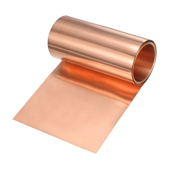 Uxcell Copper Sheet Roll, 2000 x 100 x 0.05mm/ 6.56ft x 3.9" x 0.002" Copper Foil Sheet Roll for House Repair/DIY
