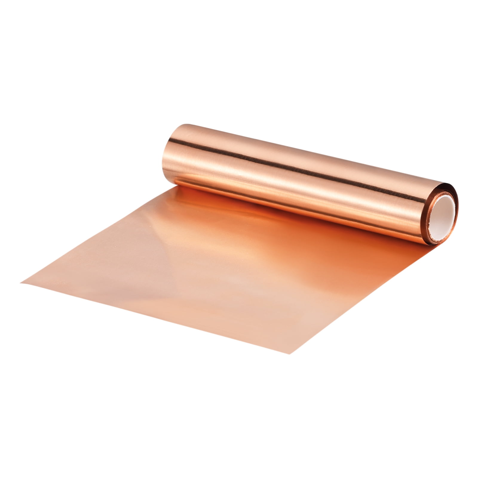 Uxcell Copper Sheet Roll 3500mm x 100mm x 0.01mm, 99.9% Pure Copper Strip Copper Flashing Metal Foil Plate, Bronze