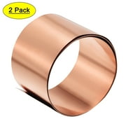 Uxcell Copper Sheet Roll Metal Foil Plates 1000mm x 50mm x 0.1mm 2 Pack