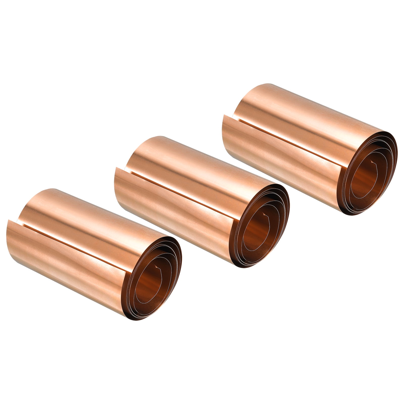 Uxcell Copper Thin Foil Roll Sheet 001x100x1000mm Pure Copper Foil Sheet Roll Copper Strip 3200