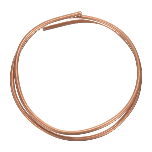 Uxcell Copper Tube 3/16'' OD x 3Ft Refrigeration Flexible Pipe Seamless Hollow Metal Soft Air Conditioner Refrigerator
