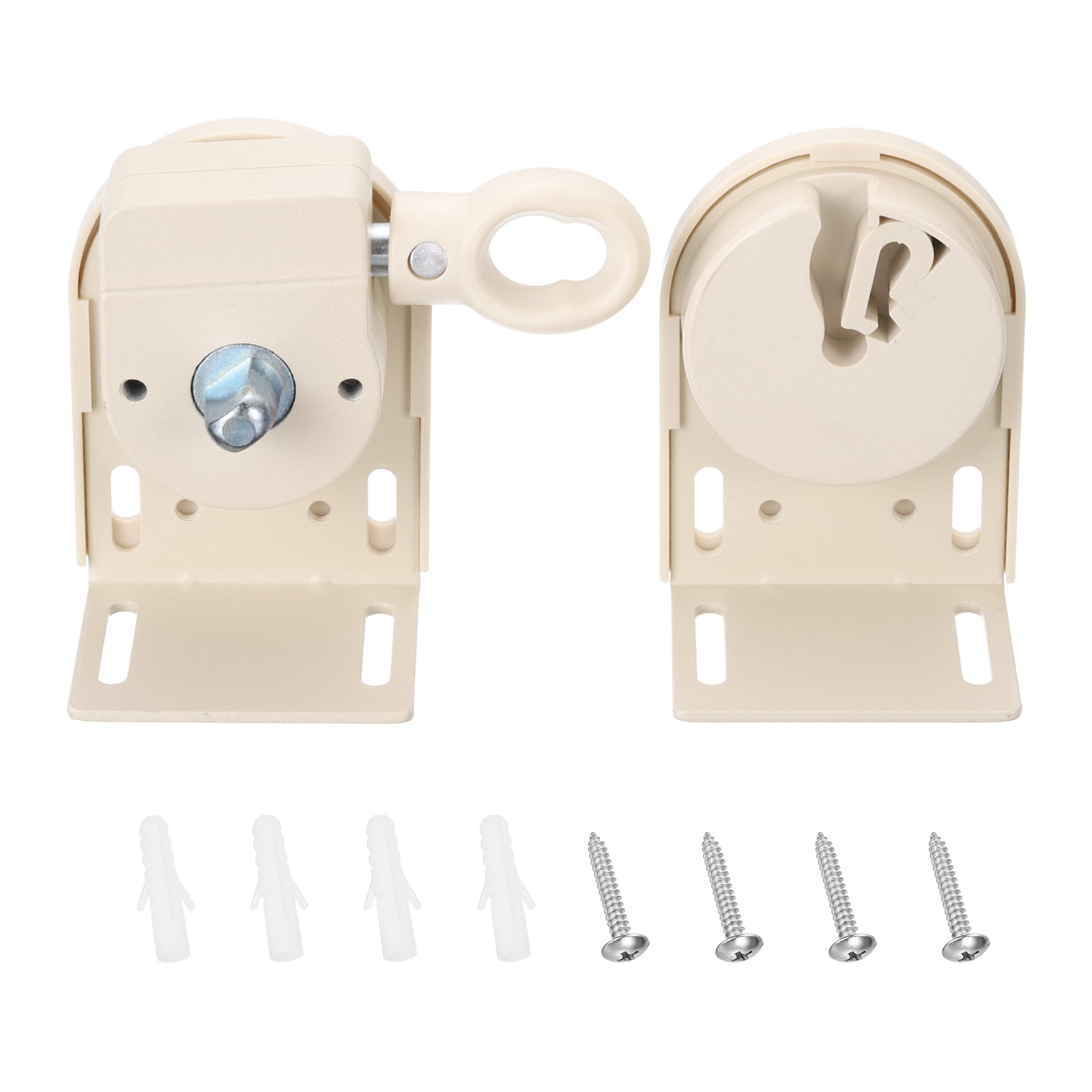 Uxcell Cordless Crank Bracket for Indoor/Outdoor Sun Roller Shade Steel 1 Set Beige