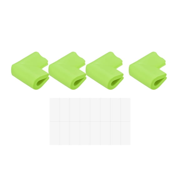 Uxcell Corner Guards Edge Protectors, 8Pack U Foam Safety Bumper W Self-Adhesive Tape, 2.16"x1.38"x0.315", Lawn Green