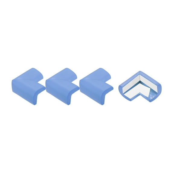 Uxcell Corner Guards Protectors, 4 Pack Foam Bumper L Shape, 55mm/2.16"(L) , Blue