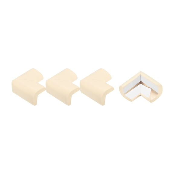 Corner Guards Edge Protectors, 4Pack Foam Safety Bumper L Shape, 55mm/2.16"(L) , Beige