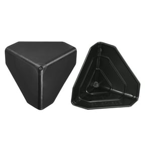 Uxcell Corner Protector PP Plastic 2" x 2" x 2" for Carton, Boxes Packaging Black Pack of 24