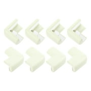 Uxcell Corner Protectors, 8 Pcs Furniture Corner Guards and Edges Safety Bumpers, Soft Rubber Foam CushionsWhite