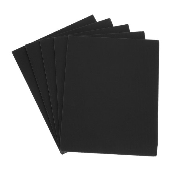 Uxcell Corrugated Plastic Sheets,4mm Black Blank Yard Lawn Signs,11Inch x 8.5Inch Waterproof Sign Blank Board 5pcs