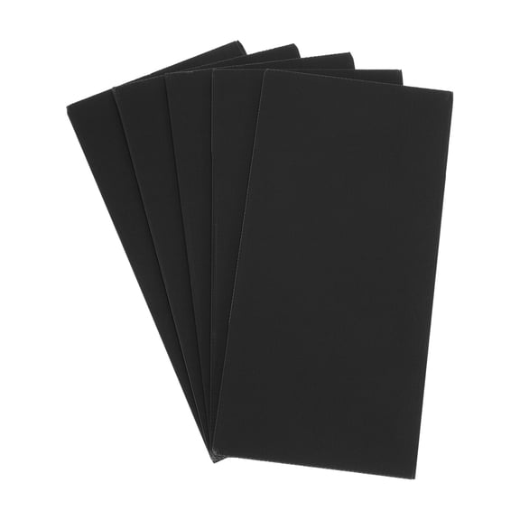 Uxcell Corrugated Plastic Sheets,4mm Black Blank Yard Lawn Signs,12Inch x 6Inch Waterproof Sign Blank Board 5pcs