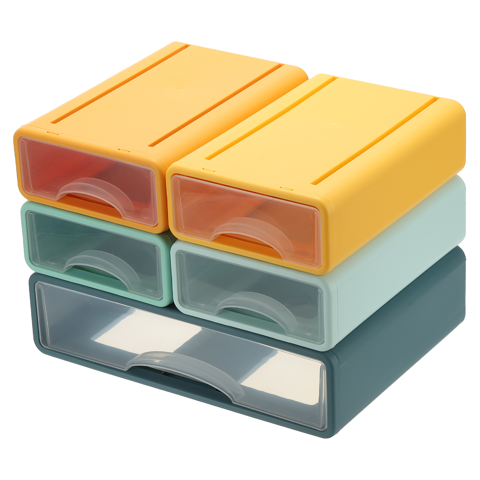Storage 5 Drawers Stackable Uxcell Small Stackable Storage Drawers, Stacking Drawers Desk Bathroom Storage Organizer Cute ...