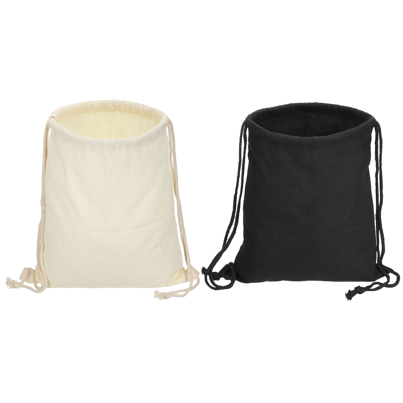 Uxcell Cotton Drawstring Bags Cotton Canvas Drawstring 
