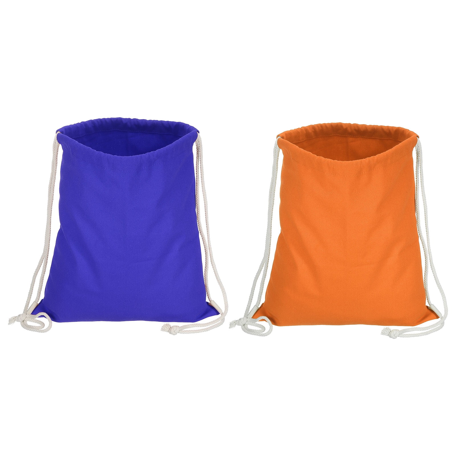 Orange Drawstring Uxcell Cotton Drawstring Bags Cotton Drawstring Backpack Foldable ...