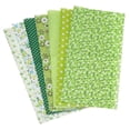 thumbnail image 1 of Uxcell Cotton Fabric Bundles, 7Pcs 10 x 10 inch 100% Cotton Fat Quarter Floral Printed Precut Fabric Squares for Sewing Patchwork Quilting DIY Crafts, Green, 1 of 7