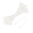 thumbnail image 1 of Uxcell Cotton Hang Tag String Snap Lock Price Tag Fastener Ties 100 Pcs White 4.7 in, 1 of 7