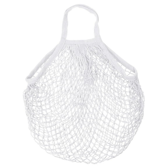 Uxcell Cotton Mesh Bag, 15x13.8" Reusable Mesh Net String Grocery Bags Organizer White