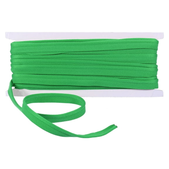 Uxcell Cotton Piping Trim, 11 Yards 0.4 Inch Wide Polyester Bias Tape Cord Trim Fabric Piping Trim, Green
