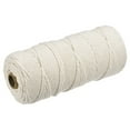 thumbnail image 1 of Uxcell Cotton Rope Twine String Twisted Braided Cord, Beige 100m/109 Yard for Wall Hanging, Macrame Knotting, 1 of 5