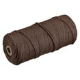thumbnail image 1 of Uxcell Cotton Rope Twine String Twisted Braided Cord, Brown 100m/109 Yard for Wall Hanging, Macrame Knotting, 1 of 5
