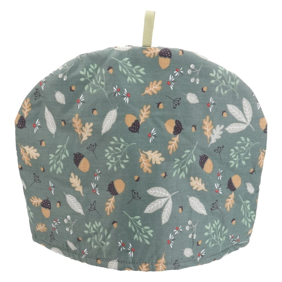 Uxcell Cotton Tea Cozy, Vintage Floral Teapot Cover, 11x9"  Insulated Handmade Tea Cozy Covers for Teapot Keeps Warm Dust Multi-Color for Tea Sets Home Kitchen Decor, Green Leaves