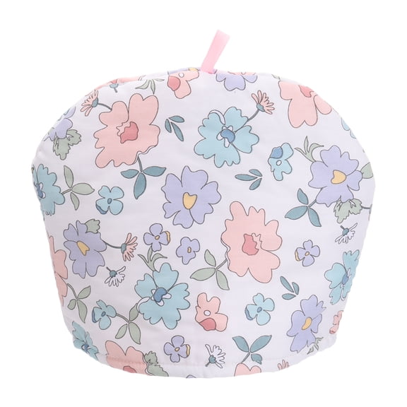 Uxcell Cotton Tea Cozy, Vintage Floral Teapot Cover, 11x9"  Insulated Handmade Tea Cozy Covers for Teapot Keeps Warm Dust Multi-Color for Tea Sets Home Kitchen Decor, Red Purple Flowers