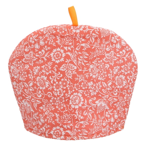 Uxcell Cotton Tea Cozy, Vintage Floral Teapot Cover, 11x9"  Insulated Handmade Tea Cozy Covers for Teapot Keeps Warm Dust Multi-Color for Tea Sets Home Kitchen Decor, Red Flowers Leaves