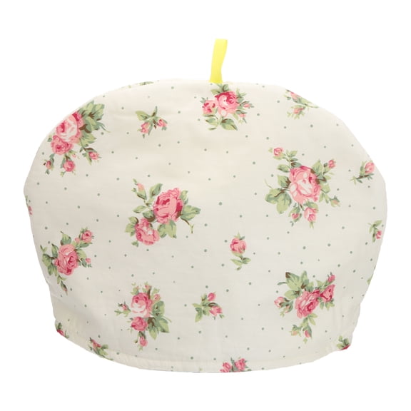 Uxcell Cotton Tea Cozy, Vintage Floral Teapot Cover, 13x10"  Insulated Handmade Tea Cozy Covers for Teapot Keeps Warm Dust Multi-Color for Tea Sets Home Kitchen Decor, White Flowers