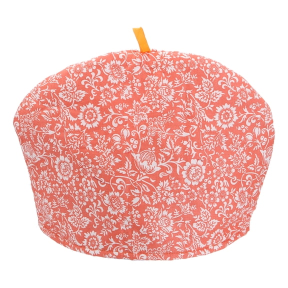 Uxcell Cotton Tea Cozy, Vintage Floral Teapot Cover, 13x10"  Insulated Handmade Tea Cozy Covers for Teapot Keeps Warm Dust Multi-Color for Tea Sets Home Kitchen Decor, Red Flowers Leaves