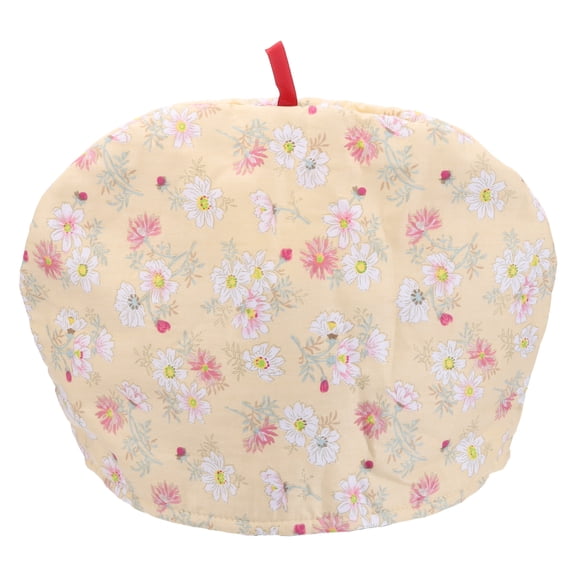 Uxcell Cotton Tea Cozy, Vintage Floral Teapot Cover, 13x10"  Insulated Handmade Tea Cozy Covers for Teapot Keeps Warm Dust Multi-Color for Tea Sets Home Kitchen Decor, Yellow Flowers