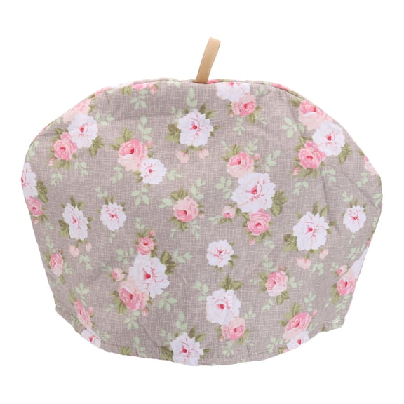 Uxcell Cotton Tea Cozy, Vintage Floral Teapot Cover, 13x10"  Insulated Handmade Tea Cozy Covers for Teapot Keeps Warm Dust Multi-Color for Tea Sets Home Kitchen Decor, Khaki Flowers