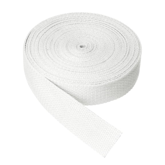 Uxcell Cotton Twill Tape, 1-1/4 Inch 10 Yards Cotton Ribbon Bias Binding Tape Trim Webbing Straps for Sewing DIY Crafts Gift Wrapping, White