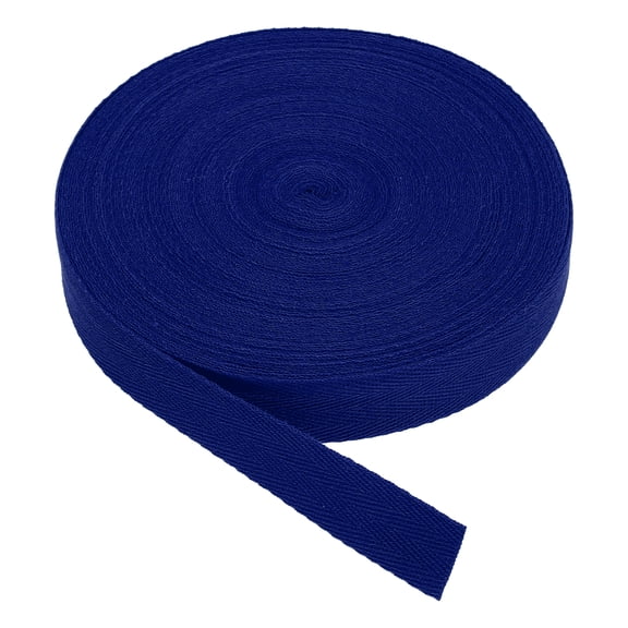 Uxcell Cotton Twill Tape 1 Inch 25 Yards Cotton Ribbon Bias Binding Tape Midnight Blue
