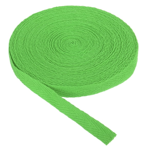 Uxcell Cotton Twill Tape 3/8 Inch 50Yards Cotton Ribbon Bias Binding Tape for Sewing Binding Gift Wrapping Craft Bamboo Green 10 Yards