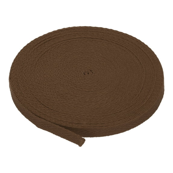 Uxcell Cotton Twill Tape Cotton Ribbon Bias Binding Tape Herringbone Webbing Trim for Sewing Binding Gift Coffee 1/4"