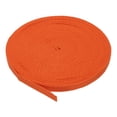 thumbnail image 1 of Uxcell Cotton Twill Tape Cotton Ribbon Bias Binding Tape Herringbone Webbing Trim for Sewing Binding Gift Orange 1/4", 1 of 6