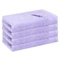 thumbnail image 1 of REGALWOVEN Cotton Washcloth, Absorbent and Low Linting Face Towel for Bathroom 13' x 13' Purple 4pk, 1 of 7