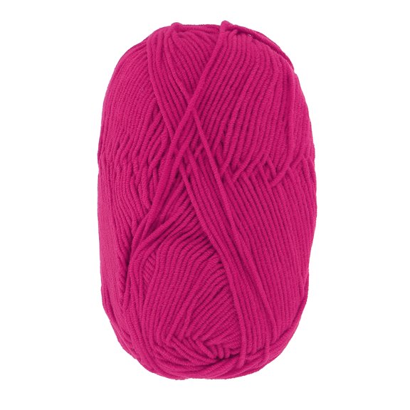 Uxcell Cotton Yarn 60% Cotton 40% Acrylic 1.76oz/131 Yds Rose Red 50g/120m Yarn Soft 4-Ply Milk Cotton Thread for Amigurumi Crocheting Knitting Home Decor DIY Crafts