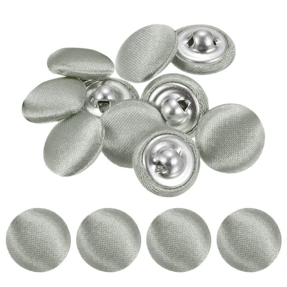 Uxcell Cover Button Kits [10pcs] - Fabric Button Maker for Hat Replacement & Repair - [Flame Gray - 0.5 IN]