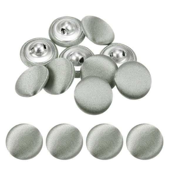 Uxcell Cover Button Kits [10pcs] - Fabric Button Maker for Hat Replacement & Repair - [Flame Gray - 0.6 IN]