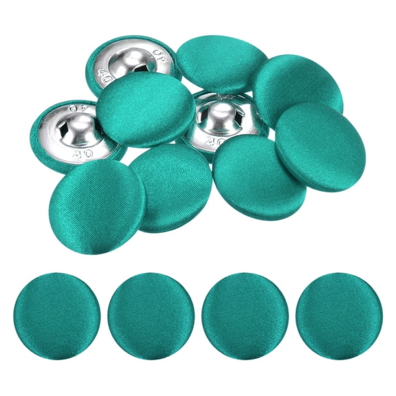 Uxcell Cover Button Kits [10pcs] - Fabric Button Maker for Hat Replacement & Repair - [Green - 1 IN]