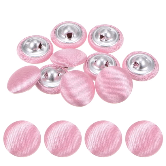 Uxcell Cover Button Kits [10pcs] - Fabric Button Maker for Hat Replacement & Repair - [Peach Pink - 0.5 IN]