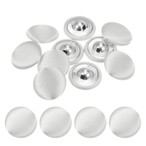 Uxcell Cover Button Kits [10pcs] - Fabric Button Maker for Hat Replacement & Repair - [Yellow - 0.8 IN]