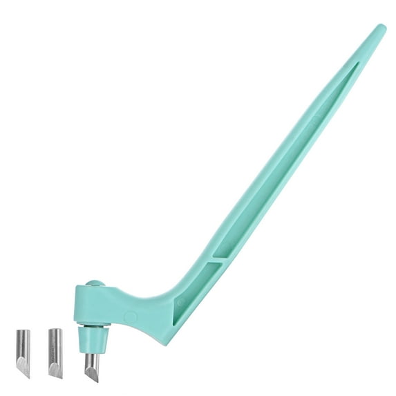 Uxcell Craft Cutting Tools, 360 Degree Rotating Cutter with 15 30 45 Degree Tip, Light Blue