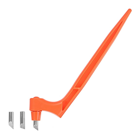 Uxcell Craft Cutting Tools, 360 Degree Rotating Cutter with 15 30 45 Degree Tip, Orange