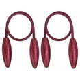 thumbnail image 1 of Uxcell Creative Curtain Tiebacks Clips Decorative Window Drape Twist Tie Backs, Burgundy 2 Pack, 1 of 6